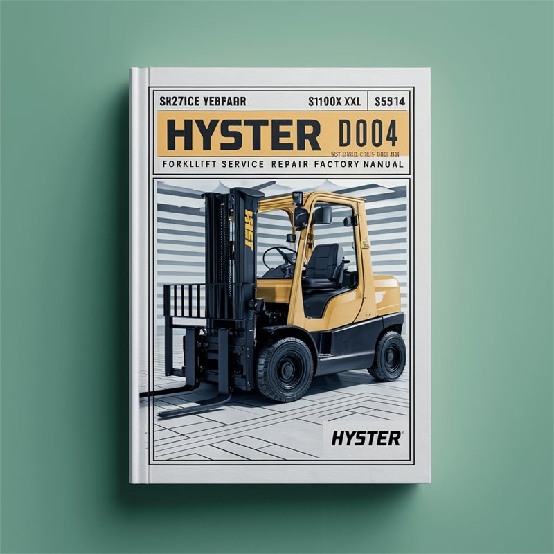 Hyster D004 Forklift Service Repair Manual