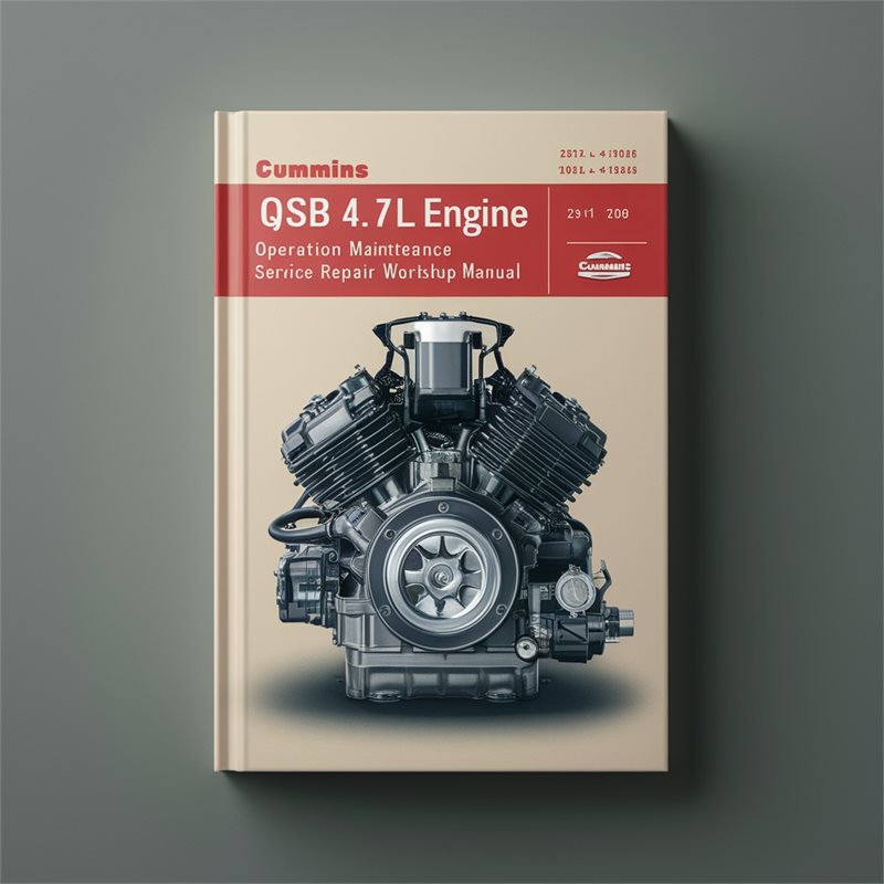 Cummins QSB 4.5 6.7L Diesel Engine Operation Maintenance Service Repair Workshop Manual 