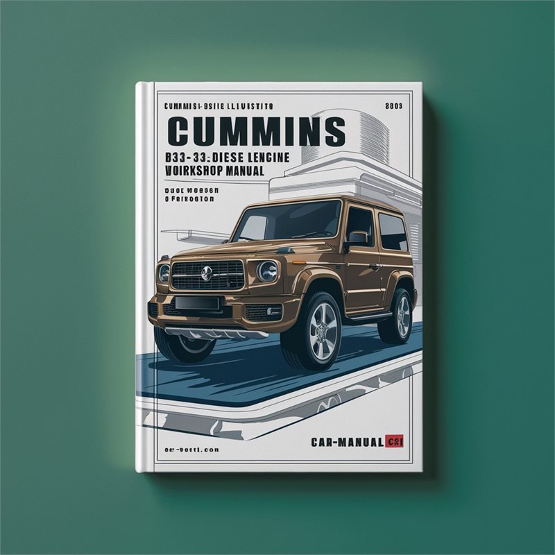Cummins B3.3 QSB3.3 Diesel Engine Service Repair Workshop Manual 