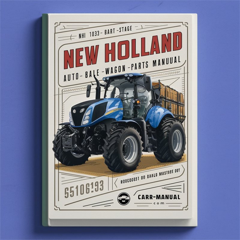 New Holland NH 1033 Auto BALE WAGON Parts Manual 55103313NF  