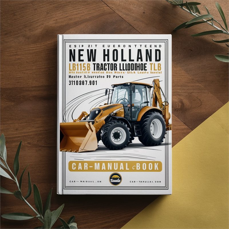 New Holland LB115.B Tractor Loader Backhoe TLB Illustrated Parts List Manual