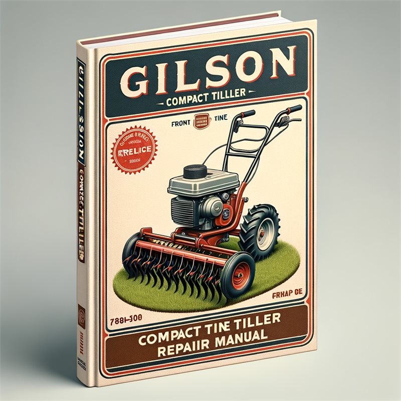 Gilson compact tiller front tine Repair Manual 