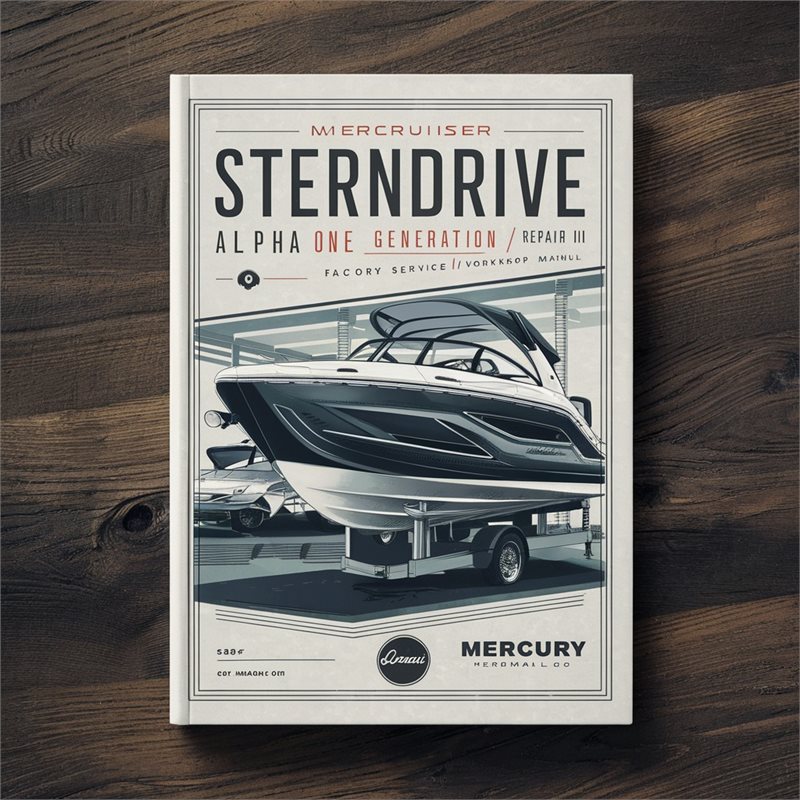 Mercury Mercruiser Sterndrive Units Alpha One Generation II  Factory Service/Repair/ Workshop Manual 