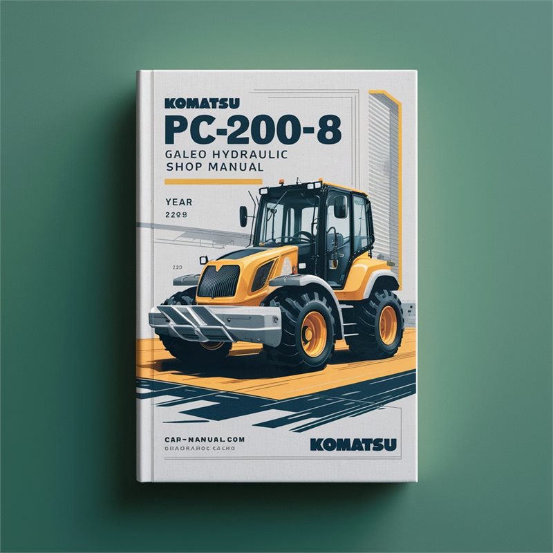 Komatsu PC200-8 Galeo Hydraulic Excavator Shop Manual 