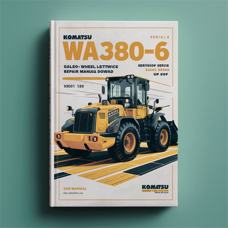 Komatsu WA380-6 Galeo Wheel Loader Workshop Service Repair Manual  WA380-6 Serial 65001 and up