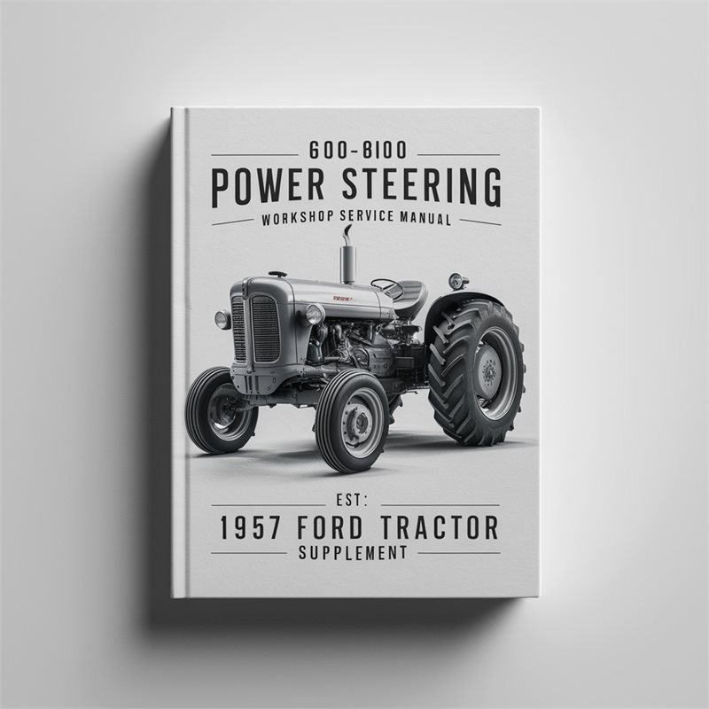 1957 Ford Tractor Shop Supplement 600-800 Power Steering Workshop Service Repair Manual 