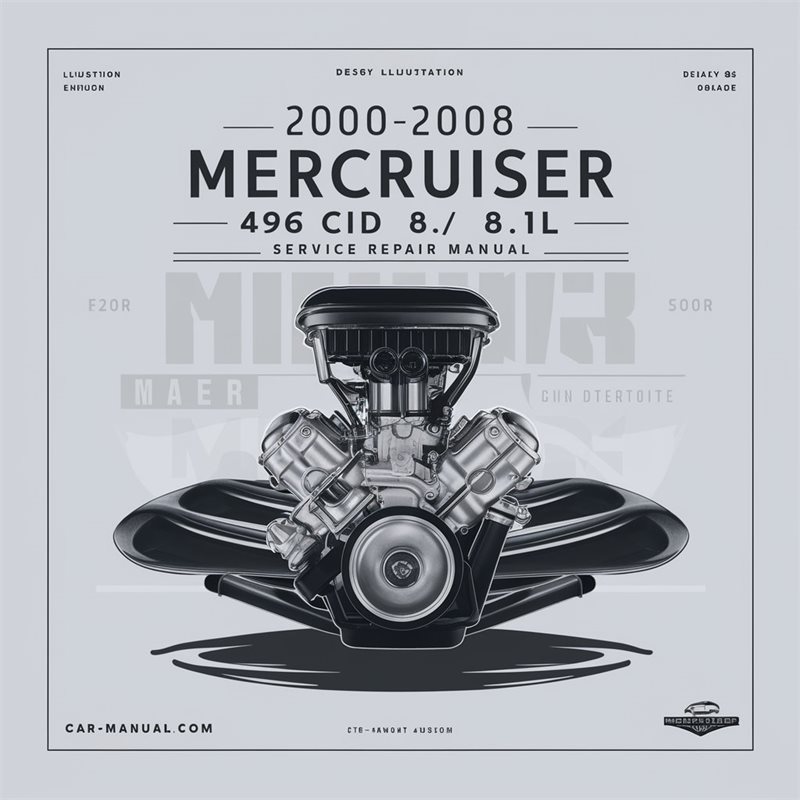 2000-2008 Mercruiser 496 CID/8.1L Engine Service Repair Manual 