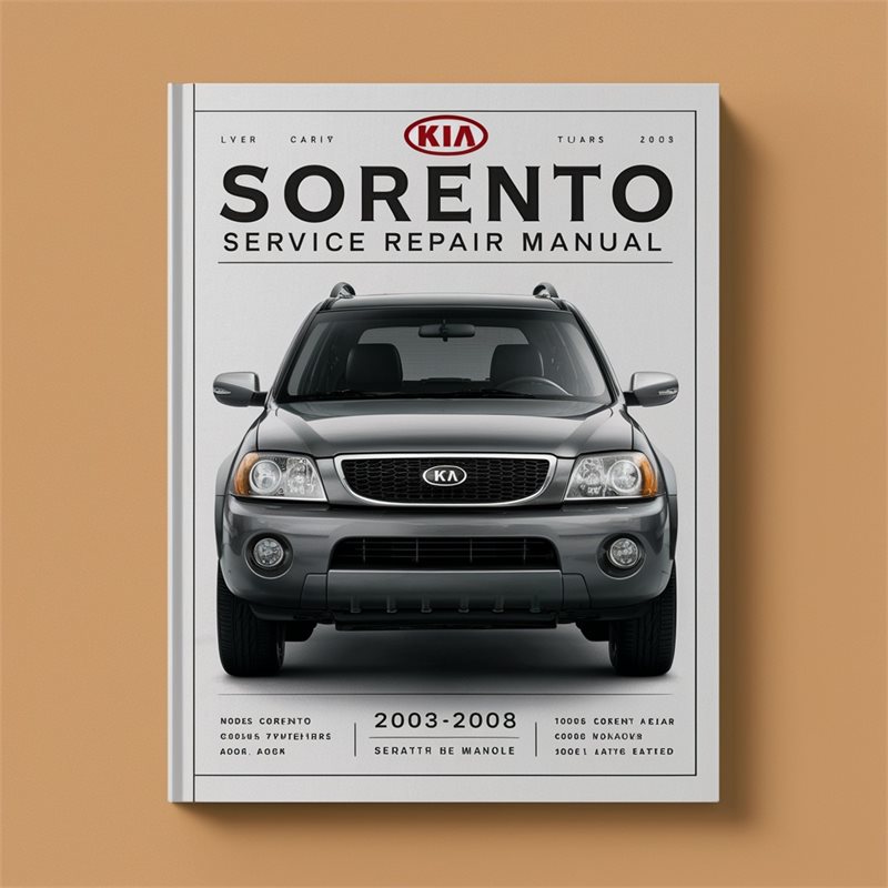 KIA SORENTO Service Repair Manual 2003 2004 2005 2006 2007 2008 