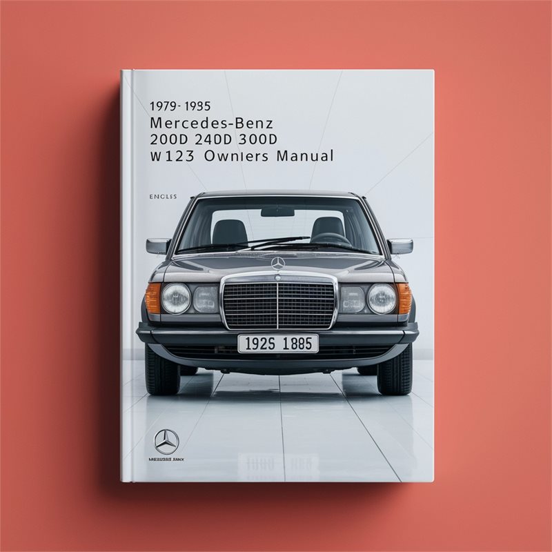 1979-1985 Mercedes-Benz 200D 240D 300D W123 Owners Manual 