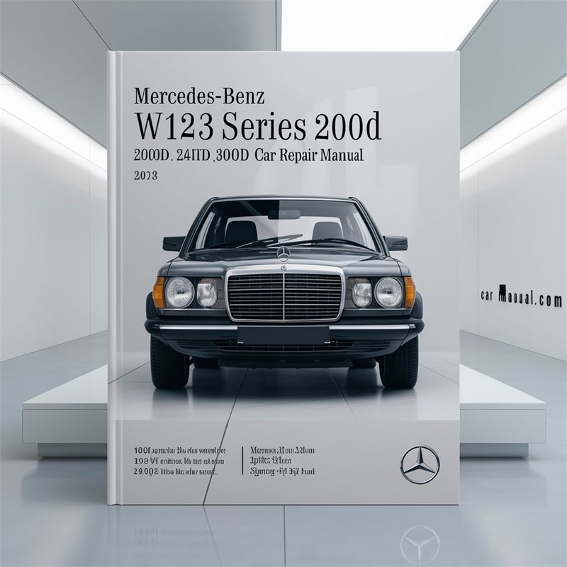 Mercedes-Benz W123 Series 200D 240D 240TD 300D 300TD CAR Service & Repair Manual (1976-1985) - PDF