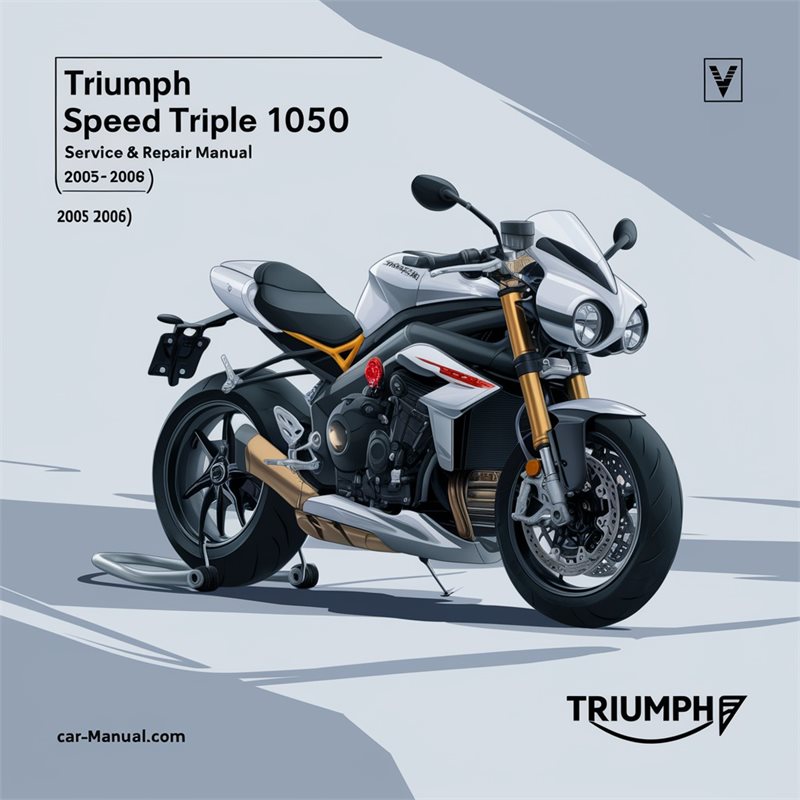 TRIUMPH SPEED TRIPLE 1050 Service & Repair Manual (2005 2006)-PDF 