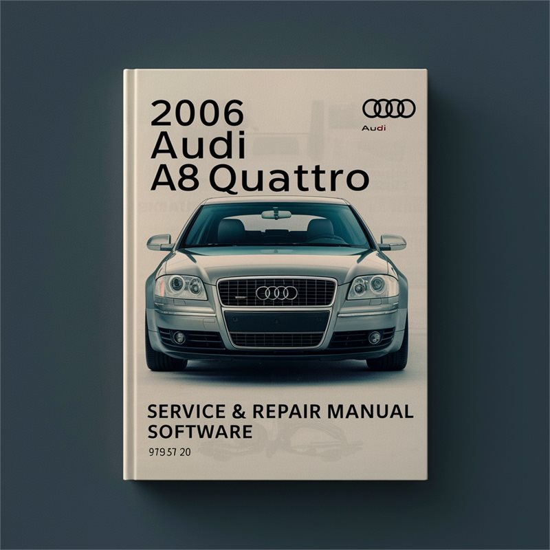 2006 Audi A8 Quattro Service & Repair Manual Software 