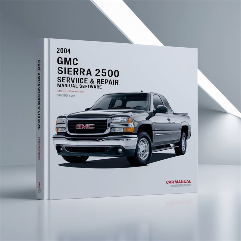 2004 GMC Sierra 2500 Service & Repair Manual Software 