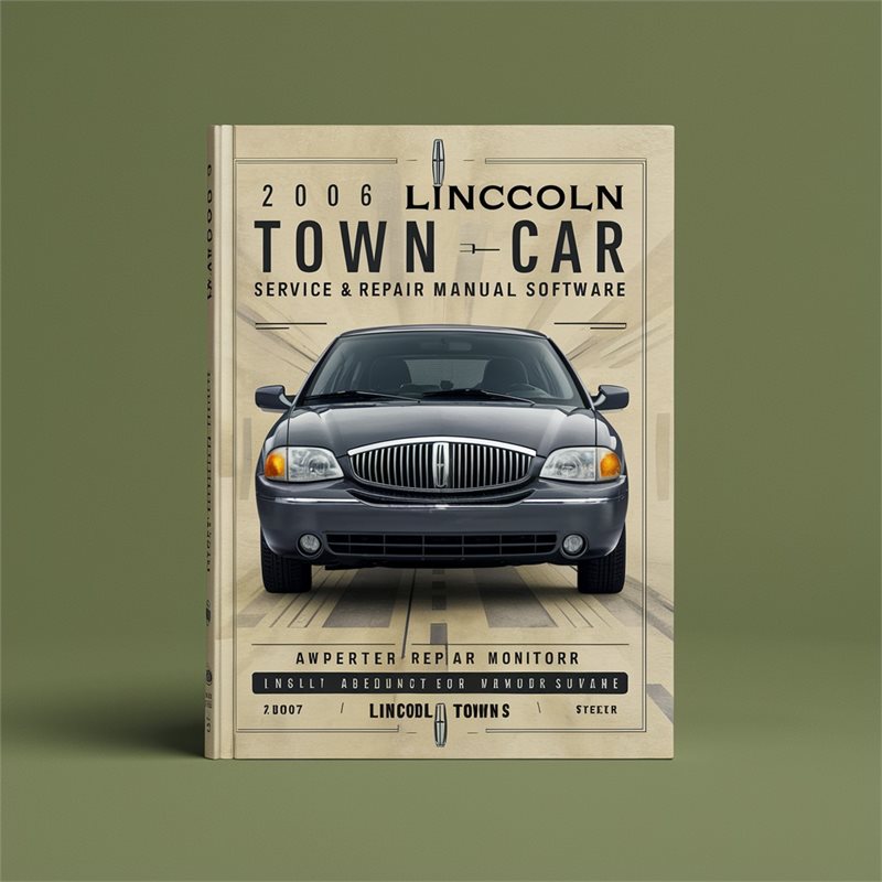 2006 Lincoln Town CAR Service & Repair Manual Software 