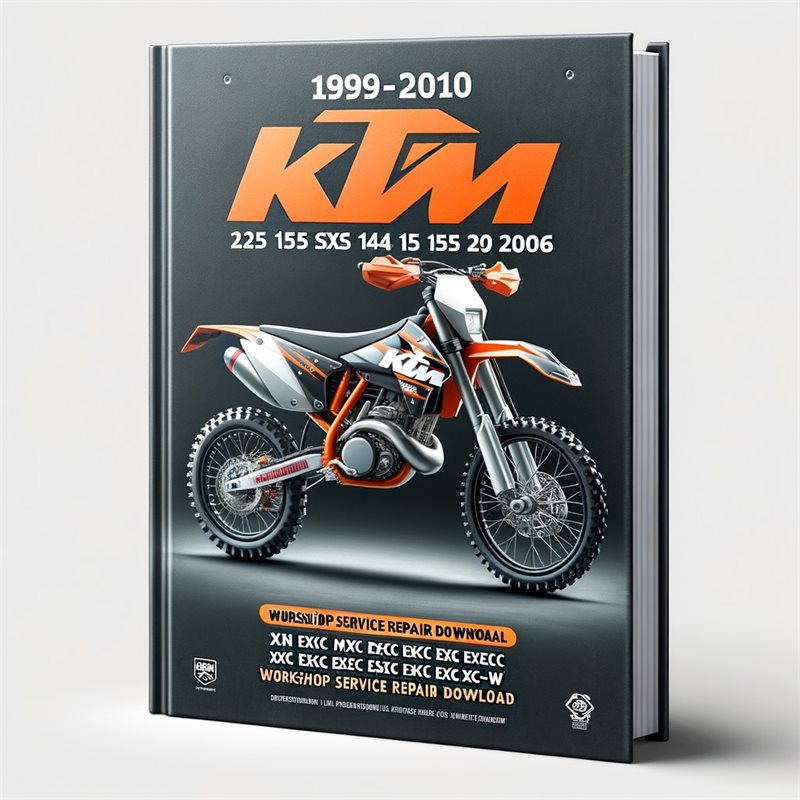 1999-2010 KTM 125 144 150 200 SX SXS MXC EGS EXC EXC SIX DAYS XC XC-W Workshop Service Repair Manual