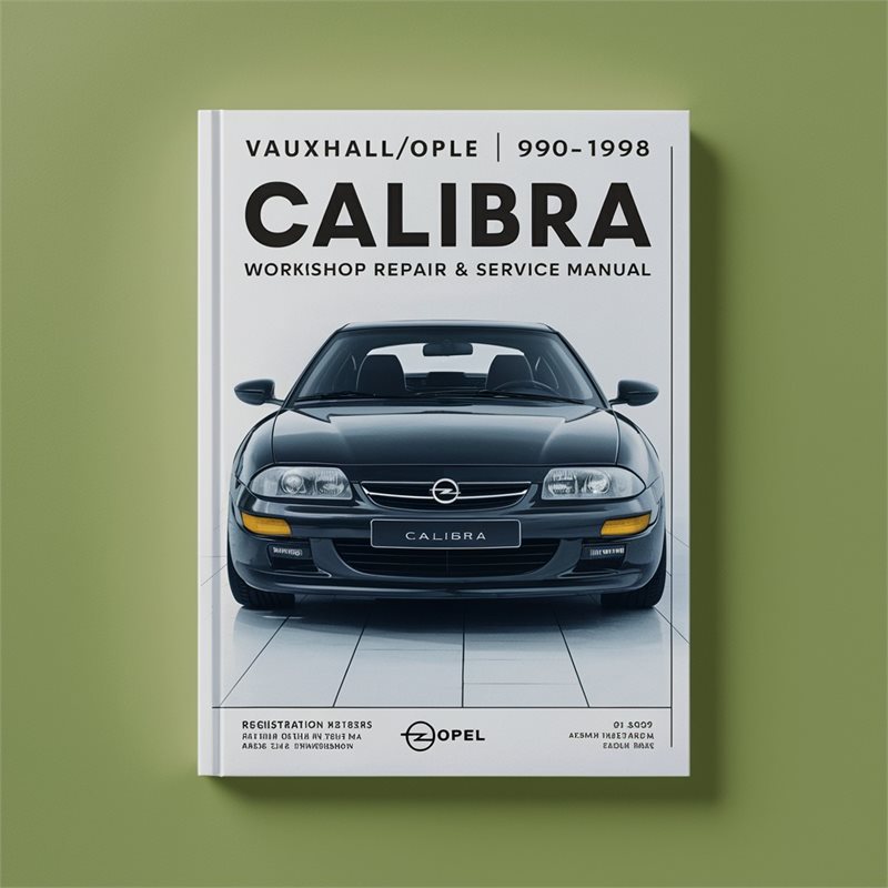 VAUXHALL/OPEL 1990-1998 CALIBRA (G to S Registration) Workshop Repair & Service Manual # QUALITY 