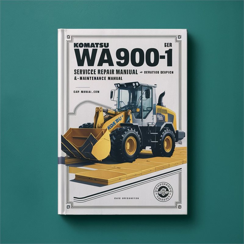 Komatsu WA900-1 Wheel Loader Service Repair Manual + Operation & Maintenance Manual 