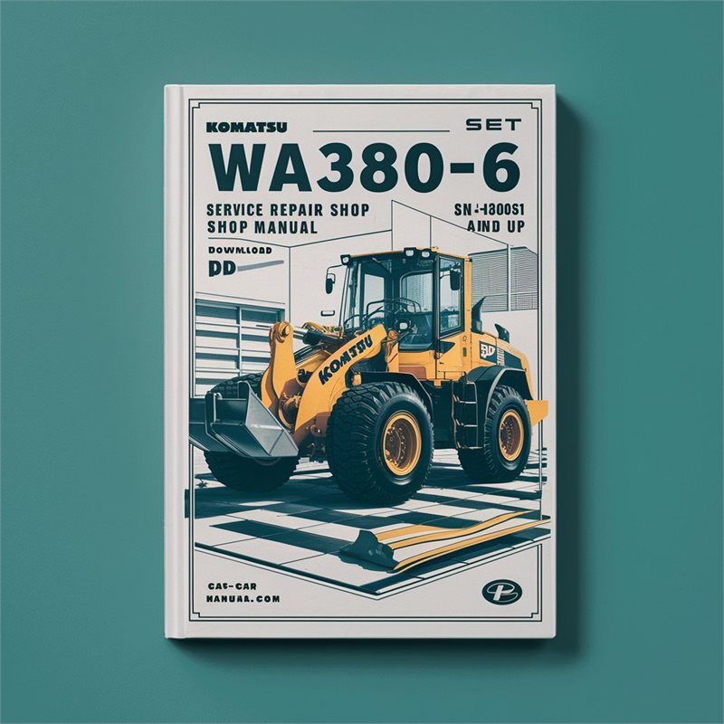 Komatsu WA380-6 Wheel Loader Service Repair Shop Manual (SN H60051 and Up)