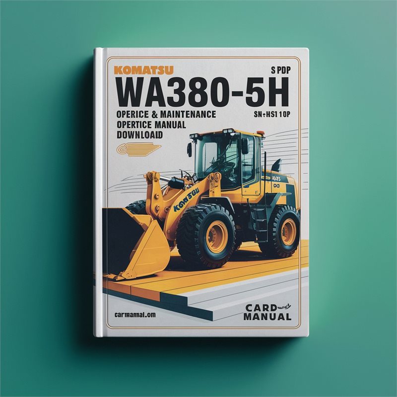 Komatsu WA380-5H Wheel Loader Operation & Maintenance Manual  (SN: H50051 and up)