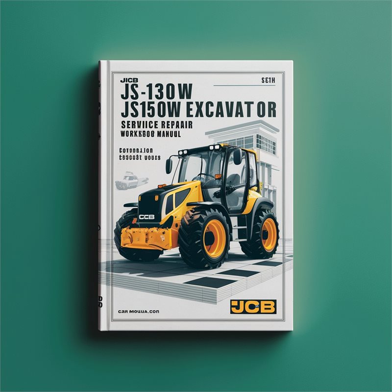 Jcb Js130w Js150w Wheeled Excavator Service Repair Workshop Manual 