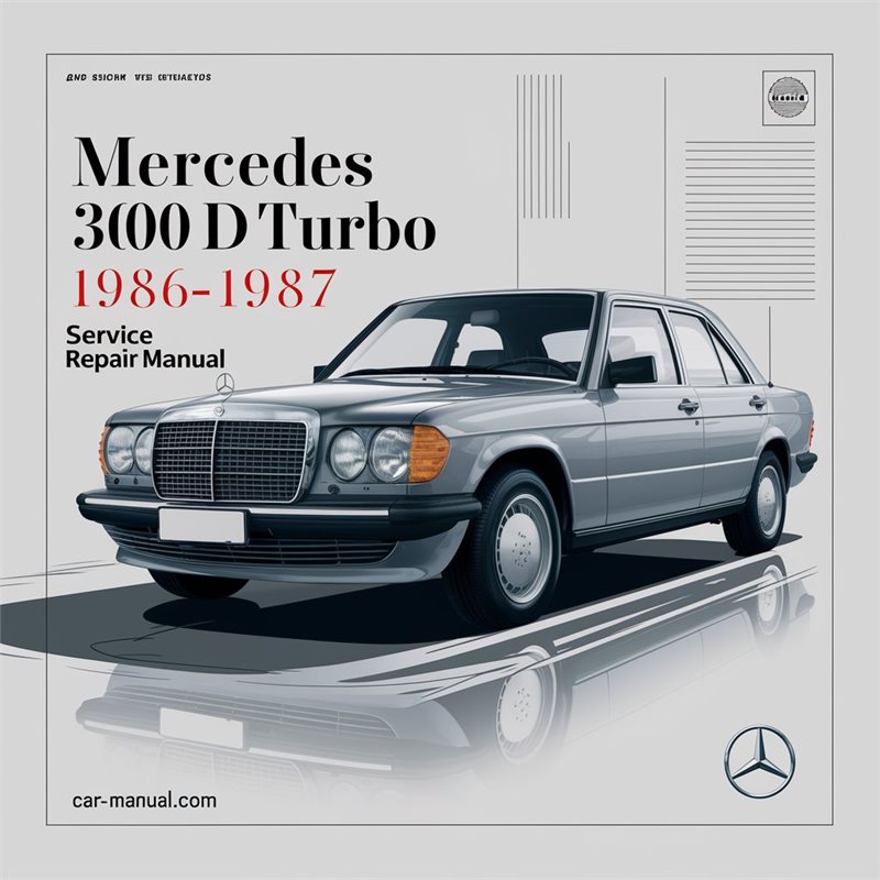 Mercedes 300 D Turbo 1986-1987 Service Repair Manual 