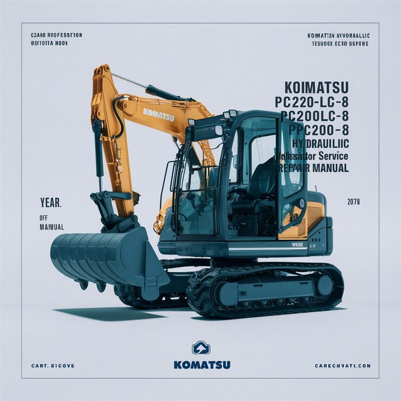 Komatsu PC200-8 Hydraulic Excavator Workshop Service Repair Manual (SN: 300001 and up)