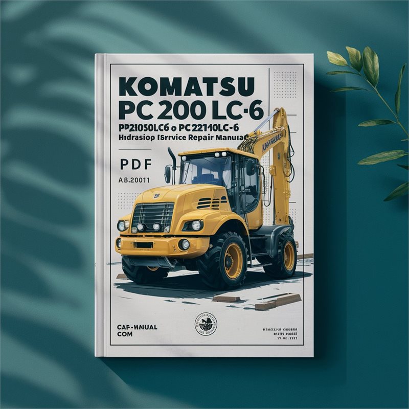 Komatsu PC200-6 Hydraulic Excavator Workshop Service Repair Manual (SN: A82001 and up)