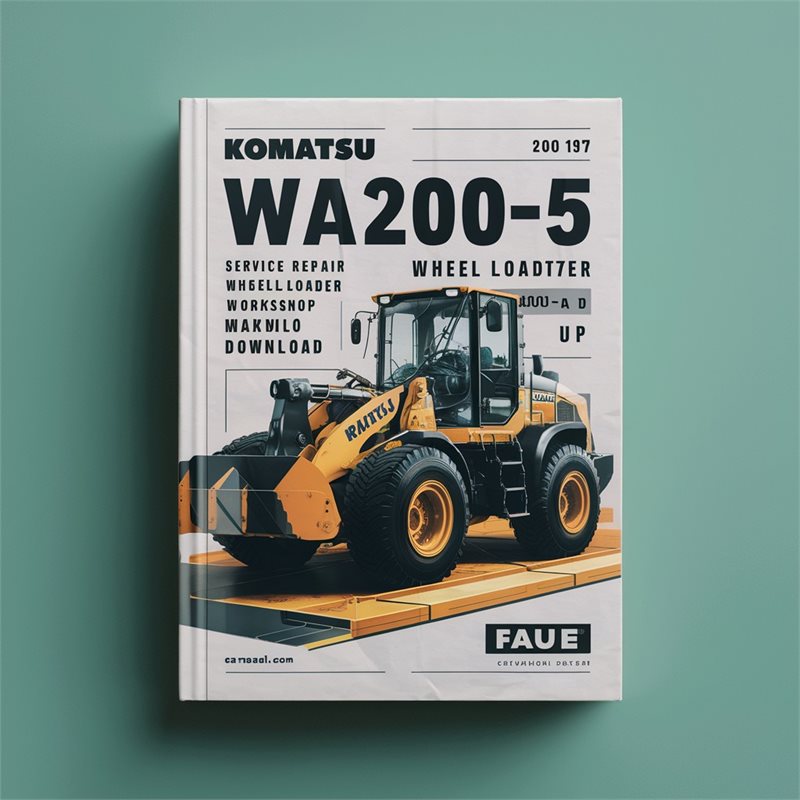 Komatsu WA200-5 WA200PT-5 Wheel Loader Service Repair Workshop Manual