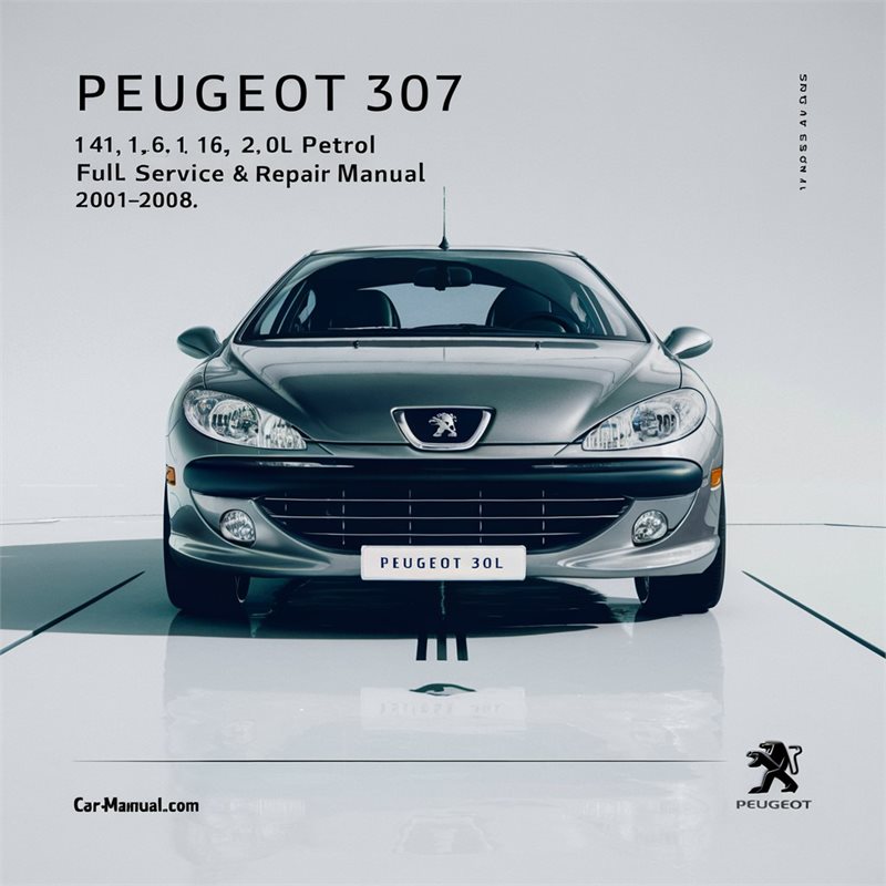 PEUGEOT 307 1.4L 1.6L 2.0L Petrol & 1.4TD 2.0TD Diesel Full Service & Repair Manual 2001-2008 