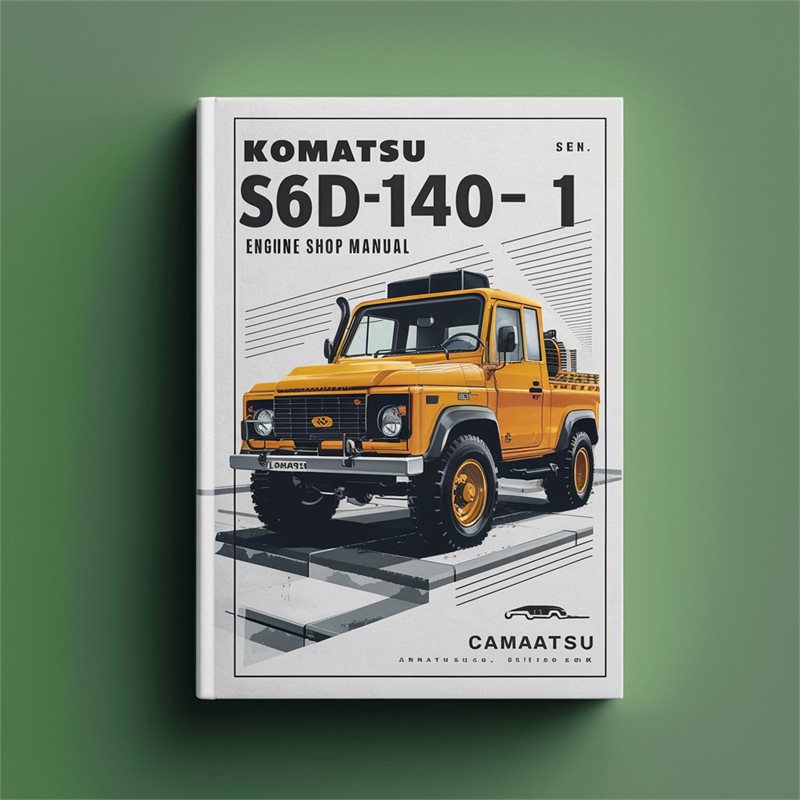 Komatsu S6D140- 1 engine shop Manual & SA6D140- 1 SAA6D140-1 
