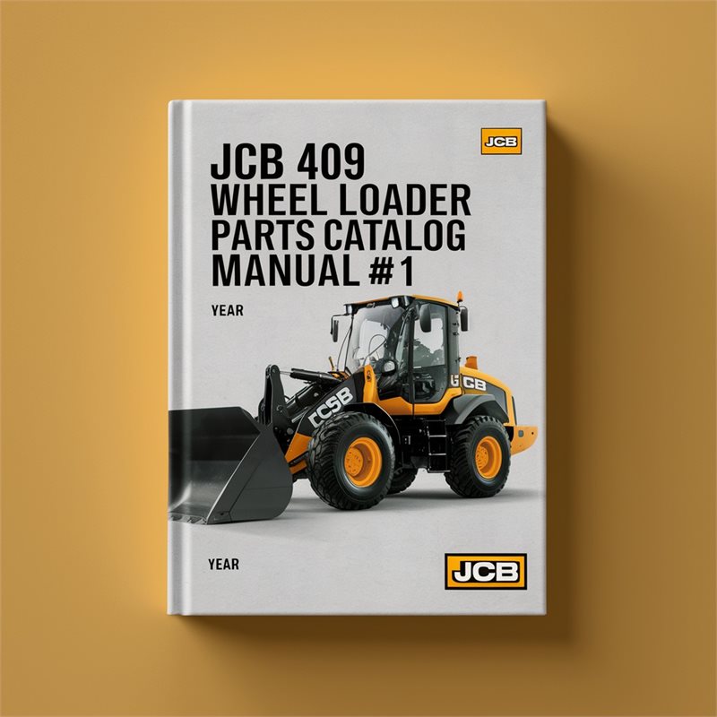 JCB 409 Wheel Loader Parts Catalog Manual #1 