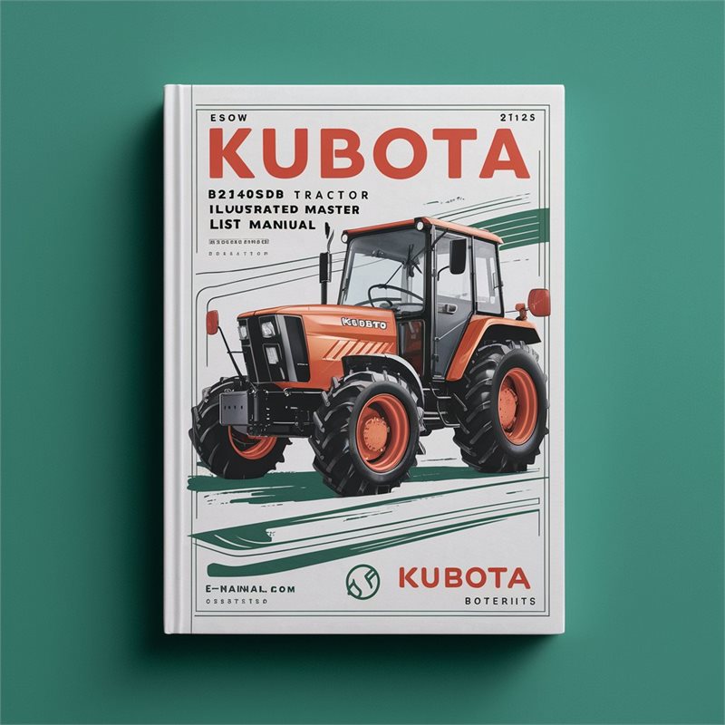 Kubota B2410HSDB Tractor Illustrated Master Parts List Manual 