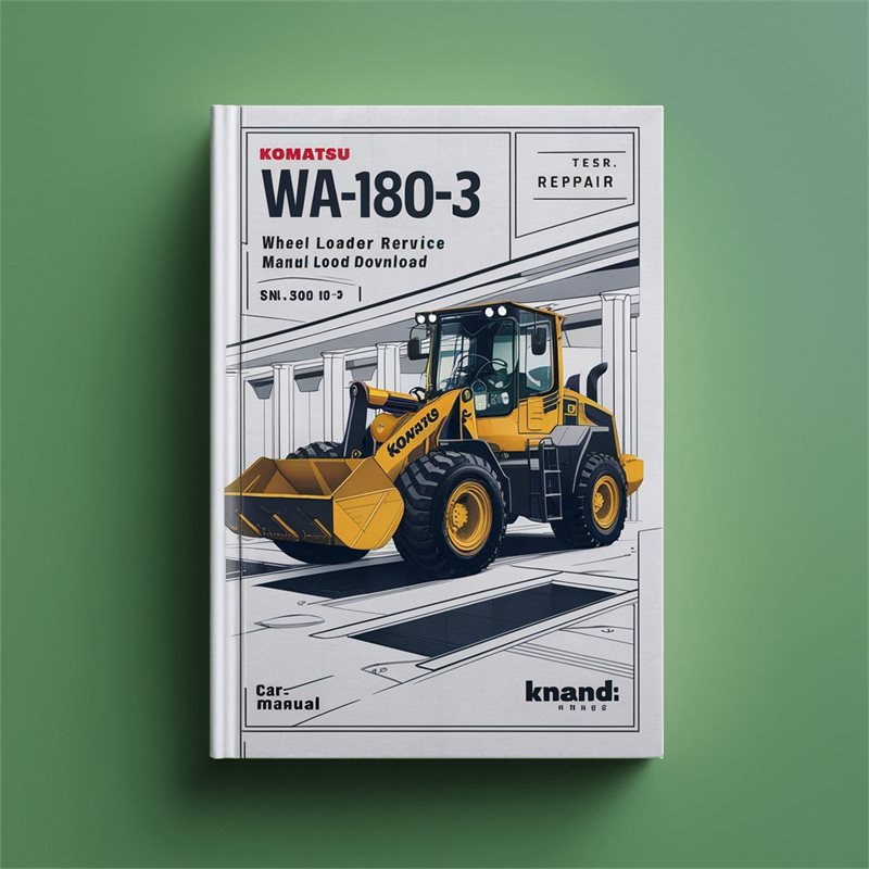Komatsu WA180-3 (EU-SPEC.) Wheel Loader Service Repair Manual  (SN: 53001 and up)