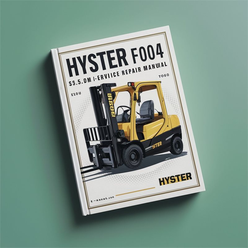 Hyster F004 (S3.50XM Europe) Forklift Service Repair Manual 