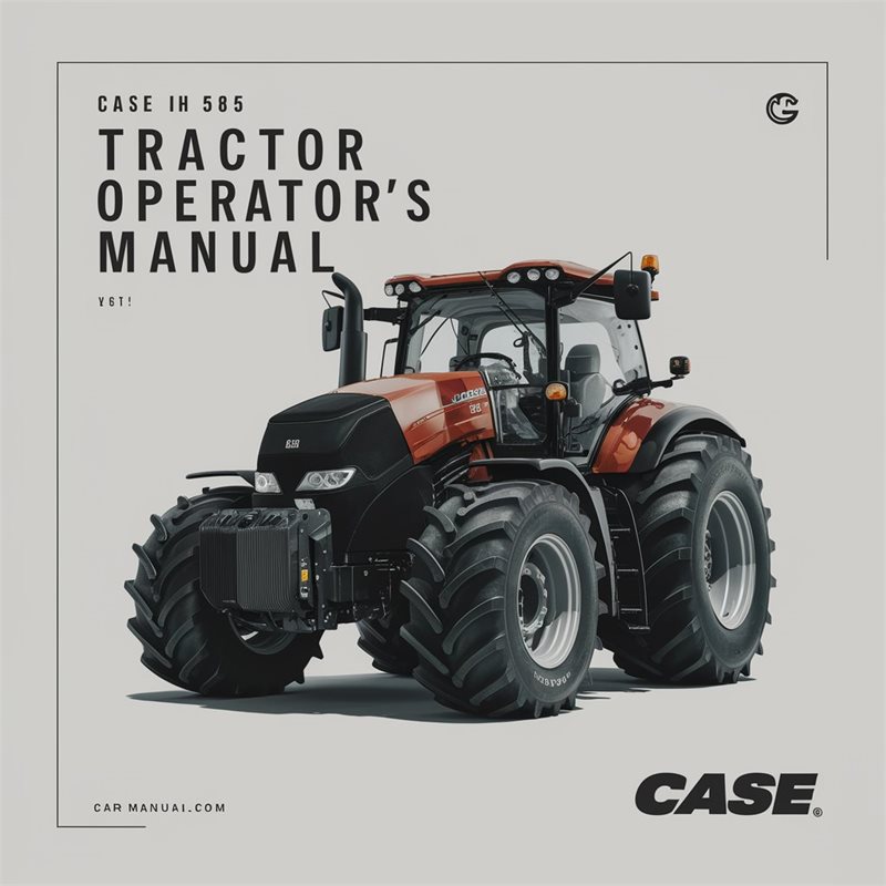 CASE IH 585 Tractor OperatorS Manual 