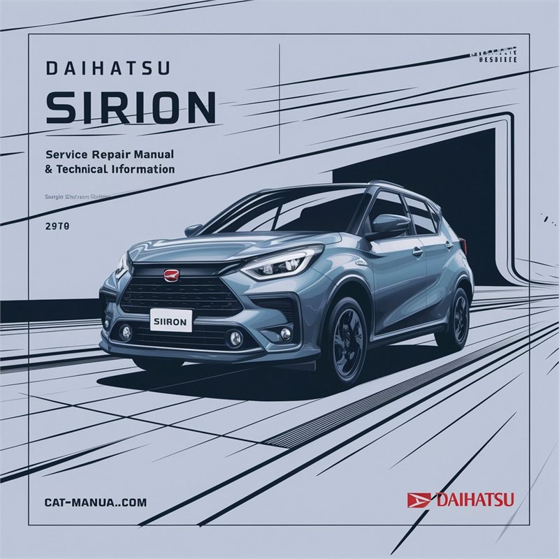 DAIHATSU SIRION Service Repair Manual & Technical INFORMATIO 
