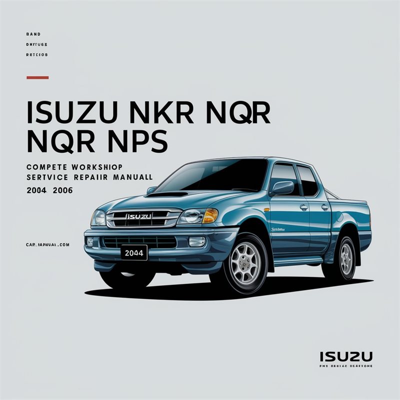 Isuzu NHR NKR NPR NQR NPS Series Truck Complete Workshop Service Repair Manual 2004 2005 2006 