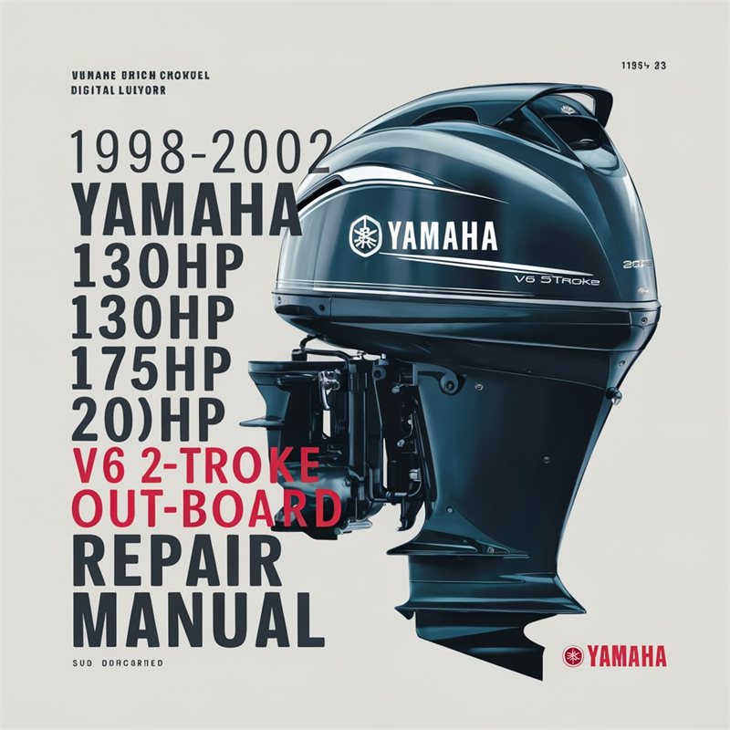 1998-2002 Yamaha 130HP 150HP 175HP 200HP V6 2-Stroke Outboard Repair Manual 