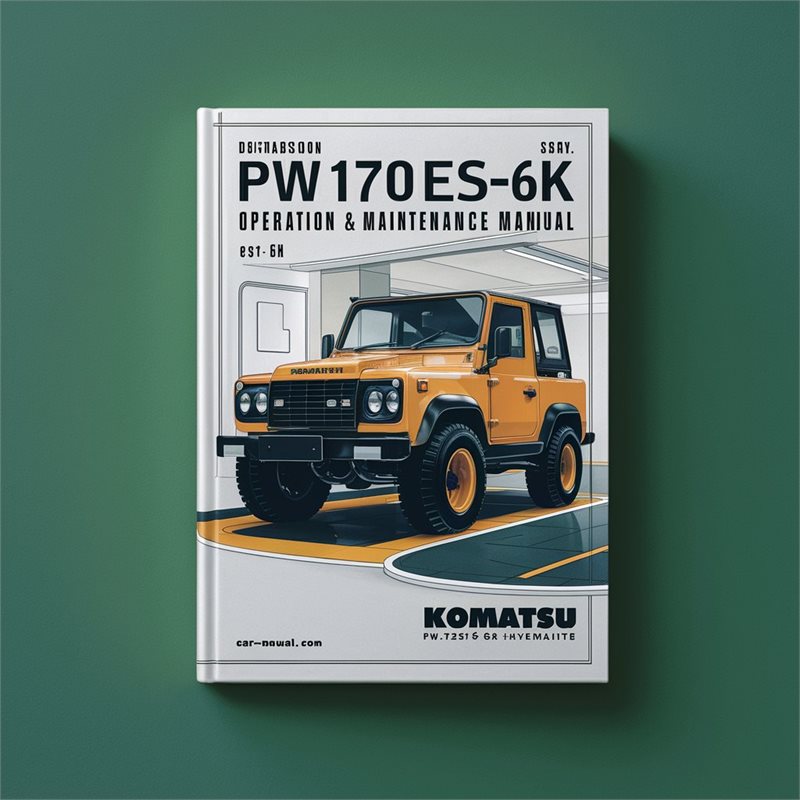 Komatsu PW170ES-6K Operation & Maintenance Manual 