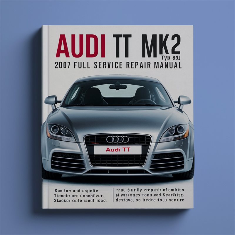 AUDI TT MK2 TYP 8J 2007 Full Service Repair Manual 