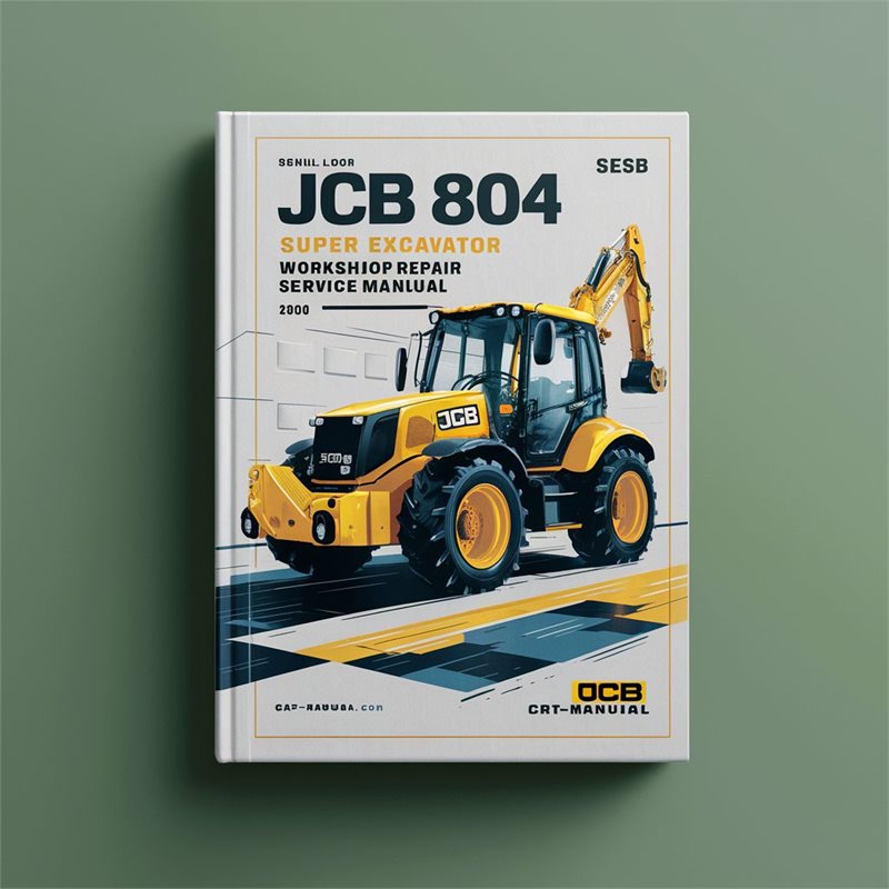 JCB 804 Super Excavator Workshop Repair Service Manual 