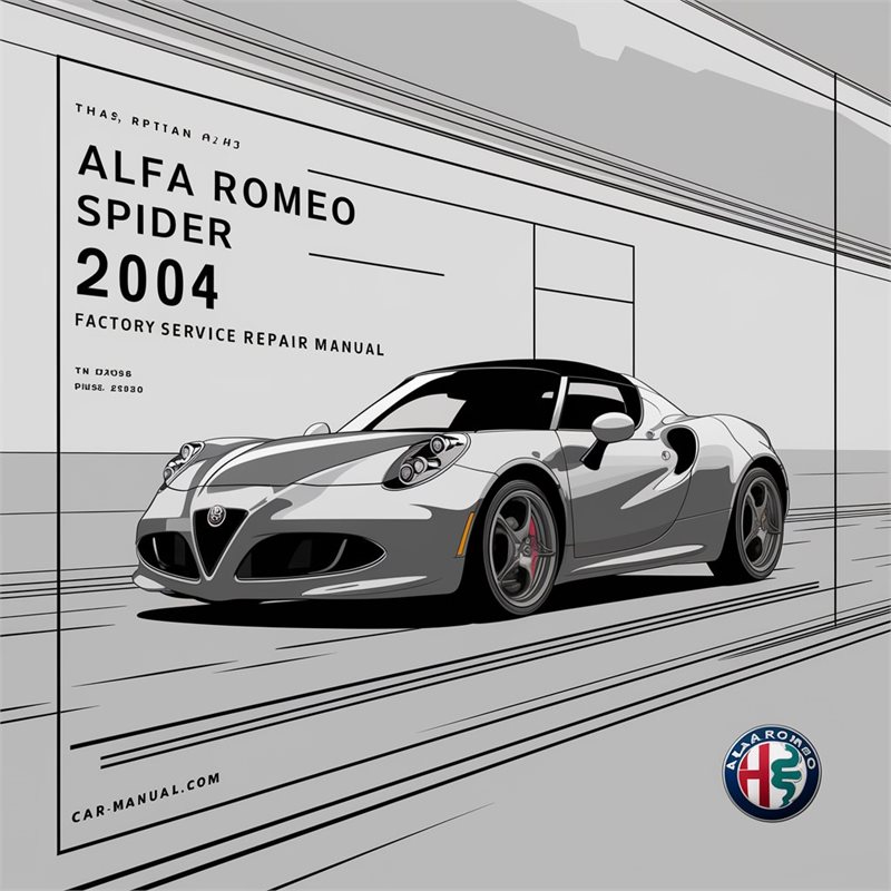 Alfa Romeo Spider 916 2004 Factory Service Repair Manual 