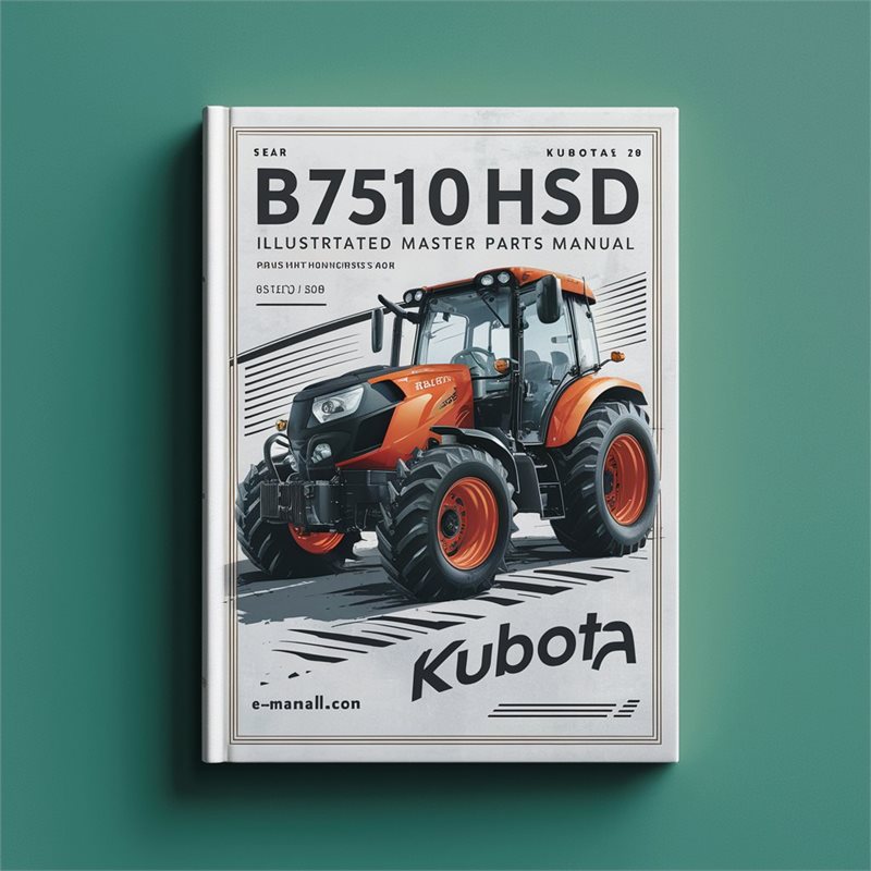Kubota B7510HSD Tractor Illustrated Master Parts Manual 