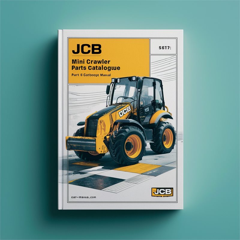 JCB 801.5 Mini Crawler Excavator Parts Catalogue Manual (SN: 00730001-00730614) 