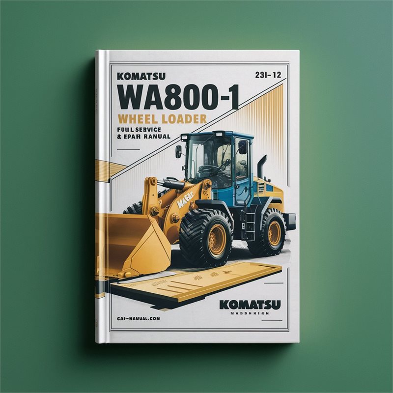 Komatsu WA800-1 WA800-2 Wheel Loader Full Service & Repair Manual 