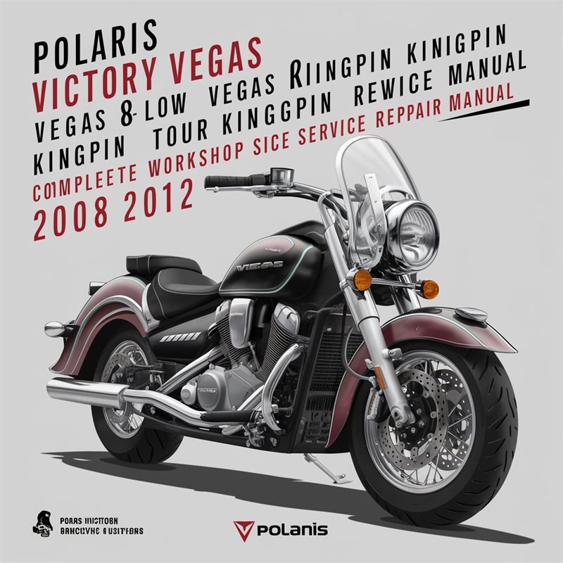 Polaris Victory Vegas, Kingpin Motorcycle Complete Workshop Service Repair Manual 2008-2012