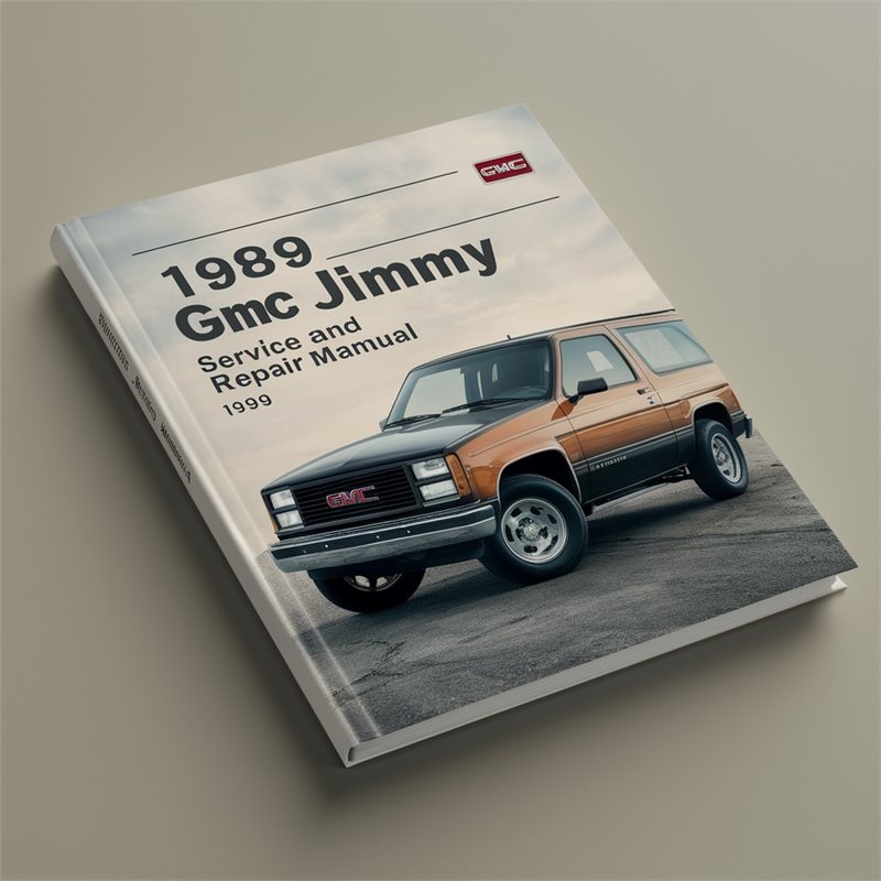 1989 GMC Jimmy Service and Repair Manual 