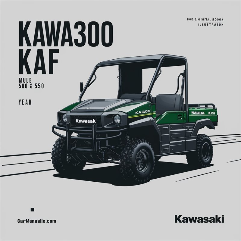 Kawasaki KAF300 KAF 300 Mule 500 550 Utility Vehicle Complete Workshop Service Repair Manual 