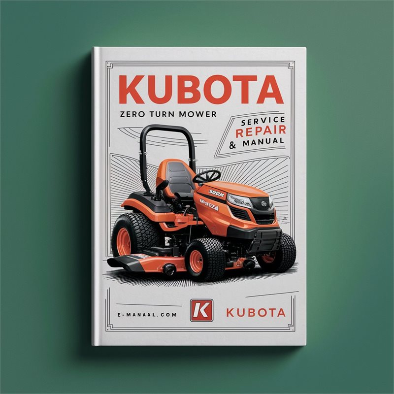 KUBOTA ZD221 ZERO TURN Mower Service Repair Manual 