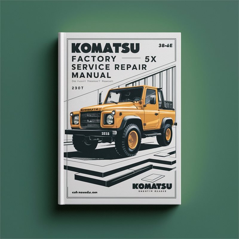 Komatsu 3D84E-5X Factory Service Repair Manual 